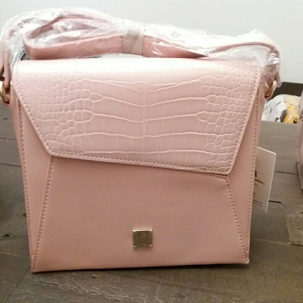 RB Vegan/Faux Saint Laurent Messenger Bag-Pink - Picture 4 of 8